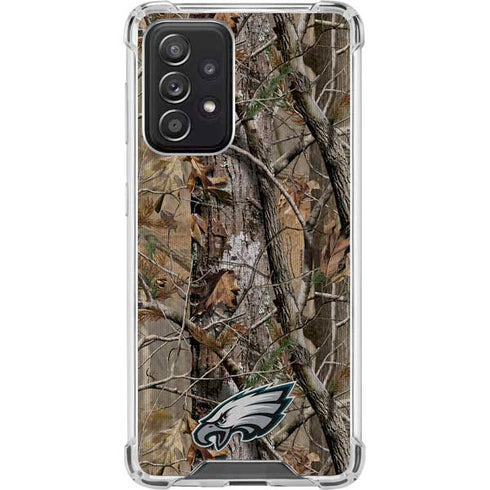 NFL Philadelphia Eagles Realtree AP Camo Galaxy A52 5G Clear Case